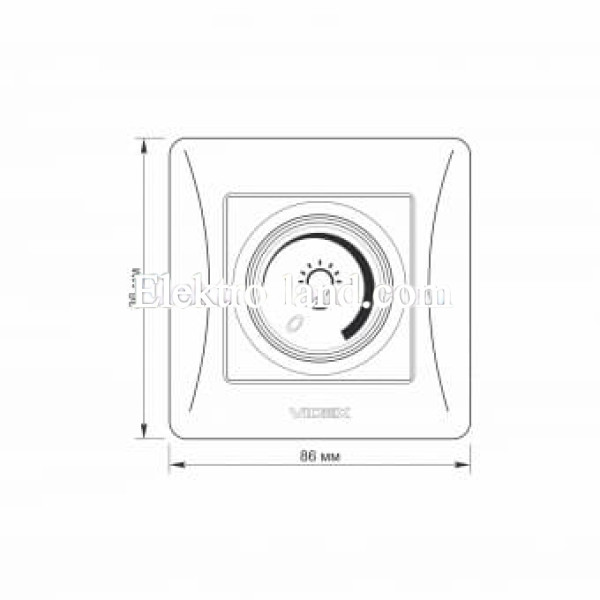 Диммер (регулятор яркости) Led 200w черный графит Videx Binera 